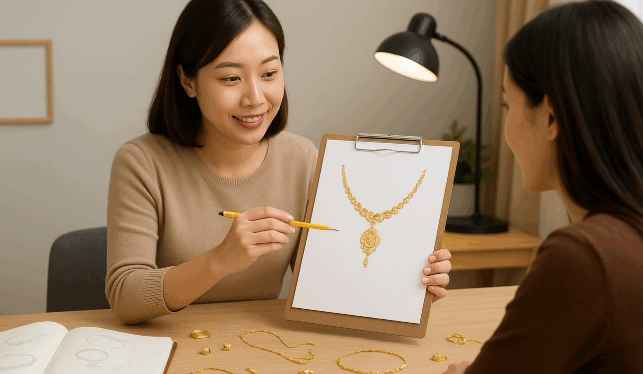 想訂製黃金飾品？設計師建議５步驟，打造理想金飾！