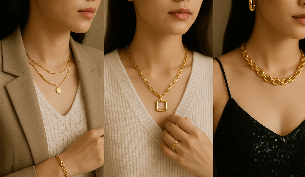 金飾品款式多到眼花？教你３種風格，輕鬆駕馭不同場合