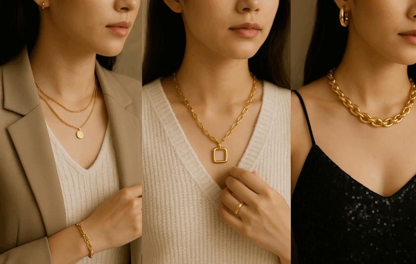 金飾品款式多到眼花？教你３種風格，輕鬆駕馭不同場合